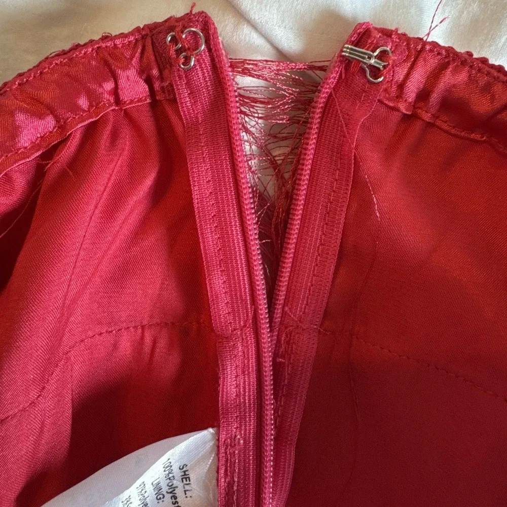 DO+BE Full Fringe Mini Skirt Pink Medium Cowgirl Boho Nashville Fuchsia Fest